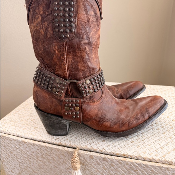 Old Gringo Brown Leather Nevada Studded Boots - Picture 6 of 7
